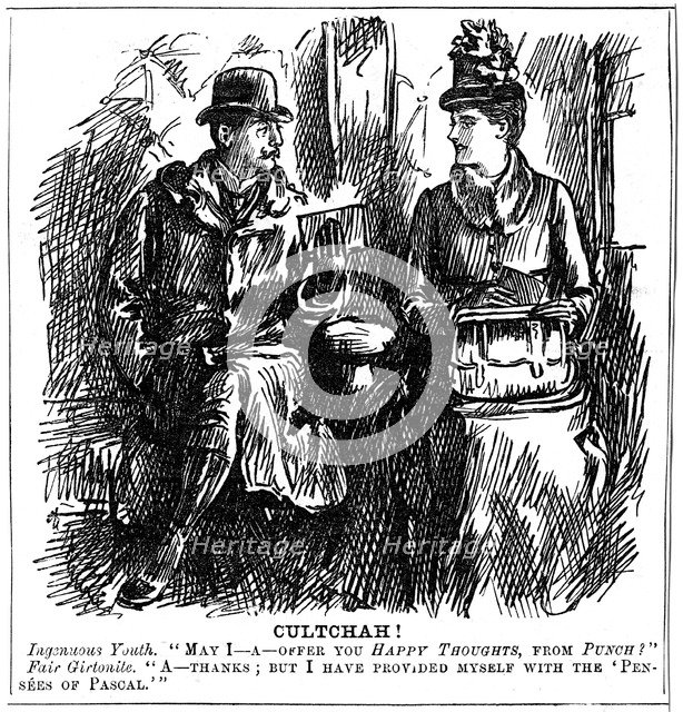 Benefits of university education for women, 1887. Artist: George du Maurier