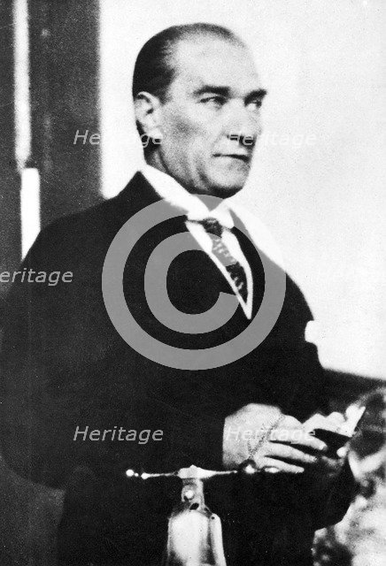 Mustafa Kemal Ataturk (1881-1938), Turkish statesman. Artist: Unknown
