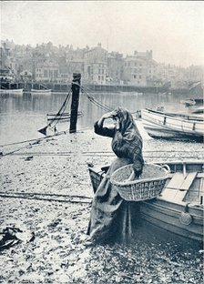 'The Fisherman's Lass', c1903. Artist: Owen Graystone Bird.