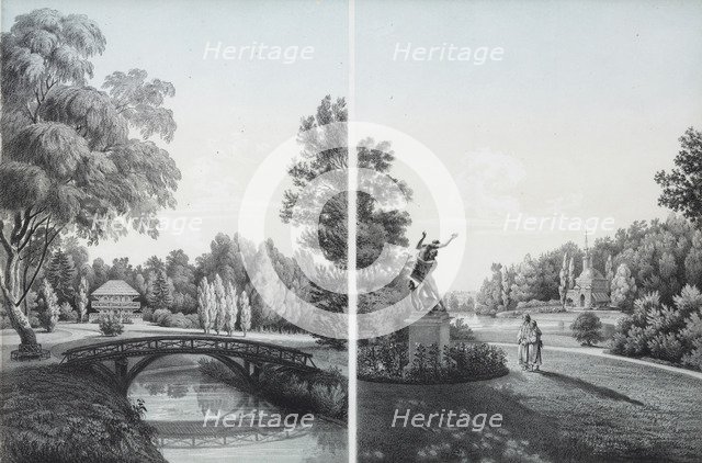 View of the Shablykino Estate, 1856.