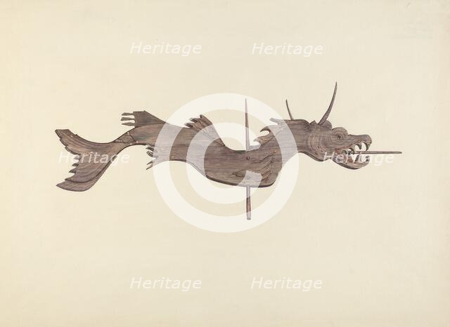 Dragon Weather Vane, 1935/1942. Creator: Dorothy Hay Jensen.