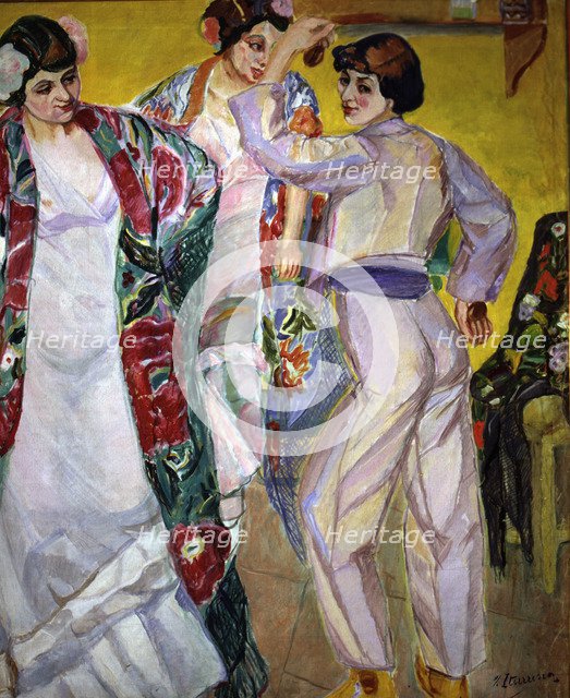  'Flamenco venue' by Francisco Iturrino, 1917.