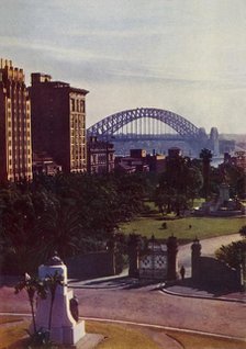 'Sydney Harbour Bridge from the City', c1948. Creator: Unknown.