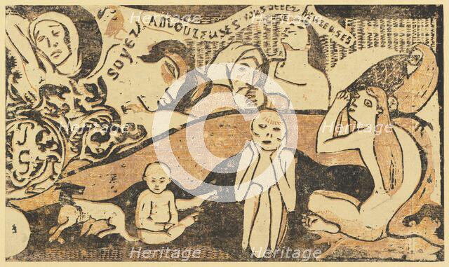 Be in Love and You will be Happy (Soyez amoureuses, vous serez heureuses), in or after 1895. Creator: Paul Gauguin.