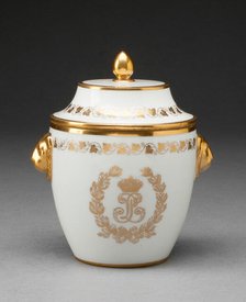 Sugar Bowl, Sèvres, 1834. Creator: Sèvres Porcelain Manufactory.