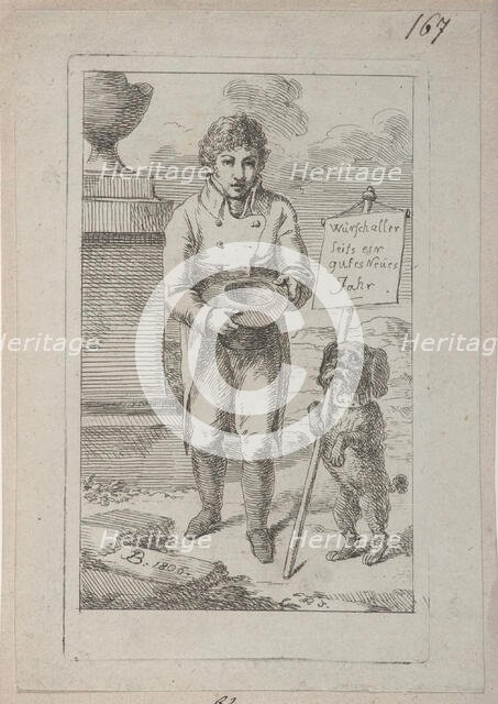 New Year's Greeting Card, 1806. Creator: Joseph Bergler.