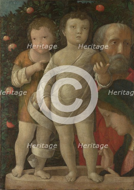 The Holy Family with Saint John, c. 1500. Artist: Mantegna, Andrea (1431-1506)
