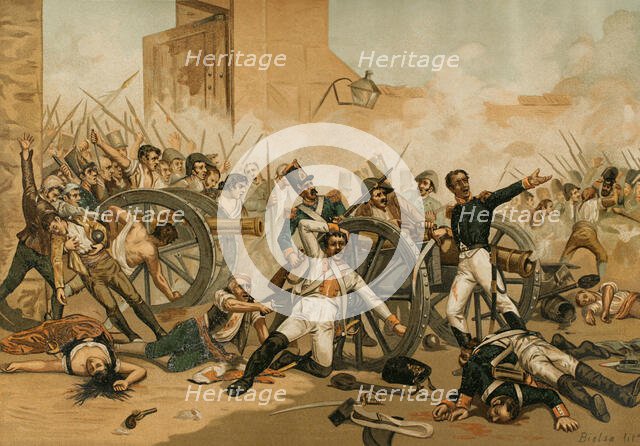 Peninsular War (1818-1814): Second of May Uprising against French troops, Madrid, 1808, (1892).  Creator: Unknown.