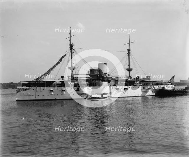 U.S.S. Texas, between 1895 and 1901. Creator: Edward H Hart.