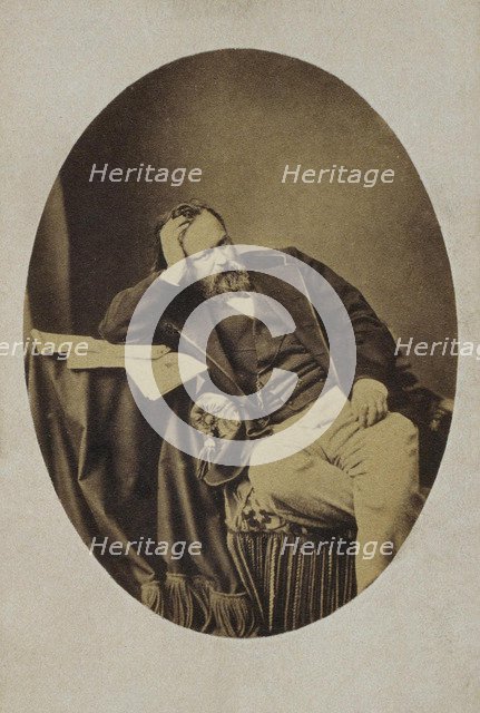 Portrait of Aleksandr Ivanovich Herzen (1812-1870), c. 1861. Artist: Levitsky, Sergei Lvovich (1819-1898)