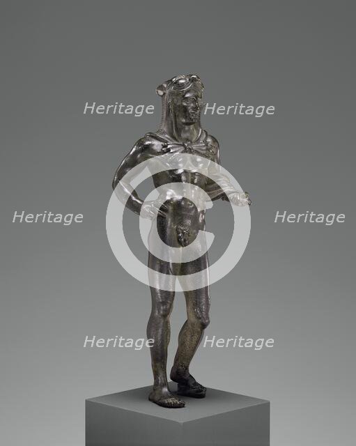 Votive Statuette of Hercle; Statuette of Hercle, 320-280 B. C. Creator: Unknown.