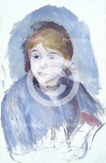 'Young girl in blue', c1882. Artist: Pierre-Auguste Renoir.