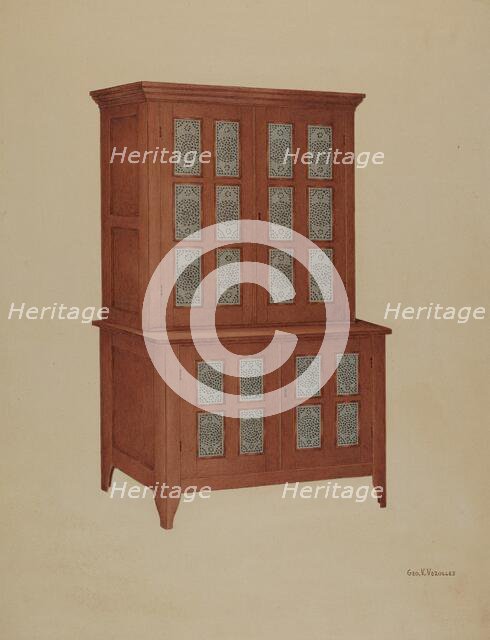 Shaker Tin Safe, c. 1939. Creator: George V. Vezolles.