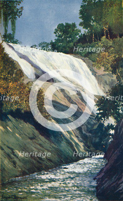 'A Cascade at Tijuca, Rio', 1914. Artist: Unknown.