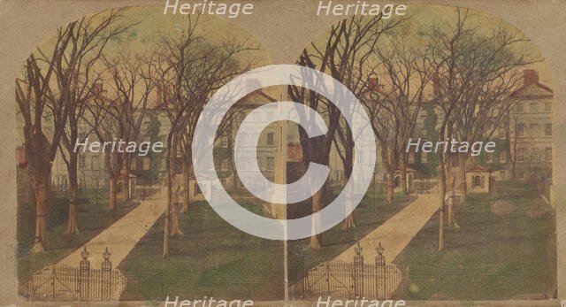 New York Hospital, in Broadway, between Duane and Worth streets, 1860s. Creator: New York Stereoscopic Company.