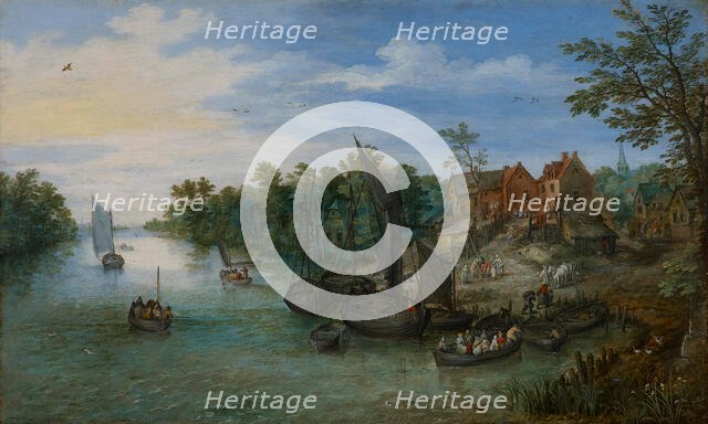 River Landscape, 1612. Creator: Jan Brueghel the Elder.