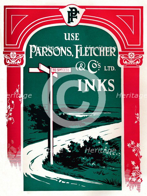'Parsons, Fletcher & Co.'s Ltd. Inks', 1917. Artist: Parsons Fletcher & Co.