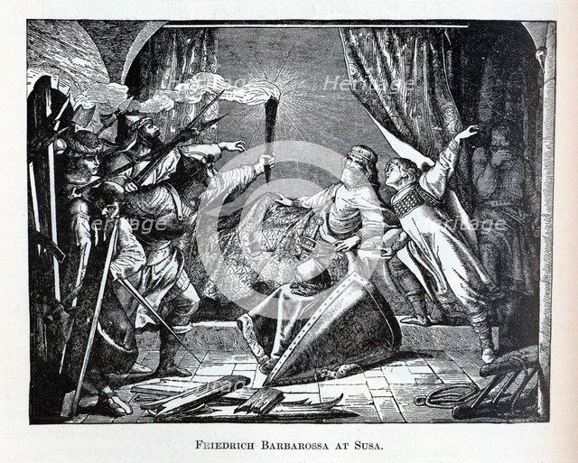 Friedrich Barbarossa at Susa, 1882. Artist: Anonymous  