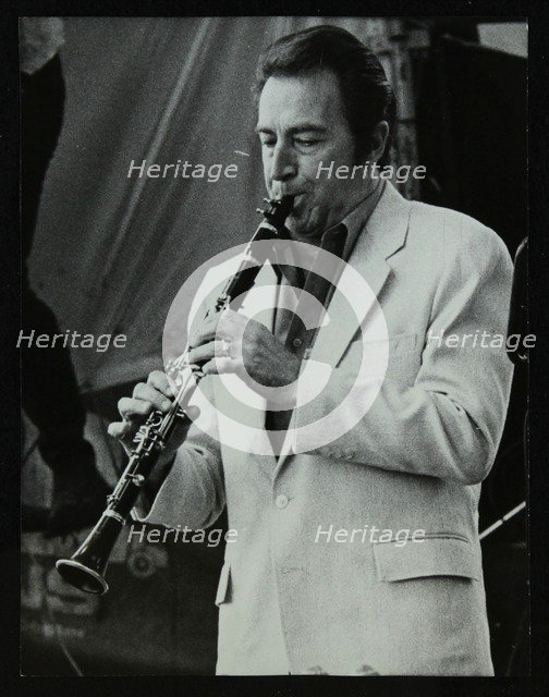 Clarinetist Buddy DeFranco at the Capital Radio Jazz Festival, Knebworth, Hertfordshire, 1981. Artist: Denis Williams