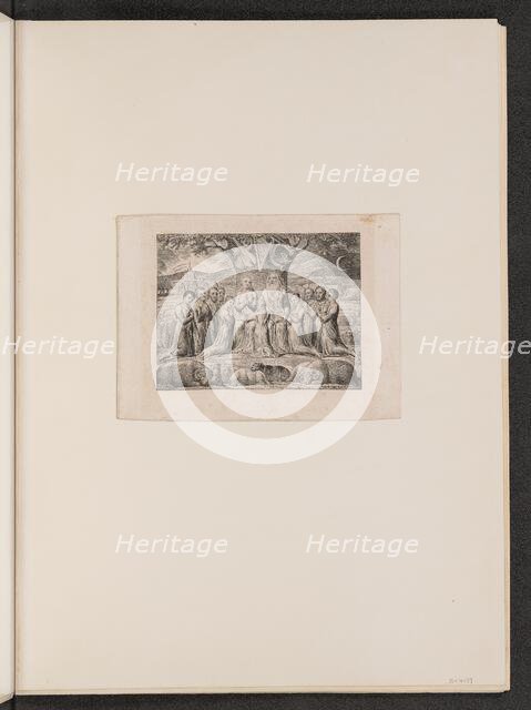 Job and His Family, 1825. Creator: William Blake.