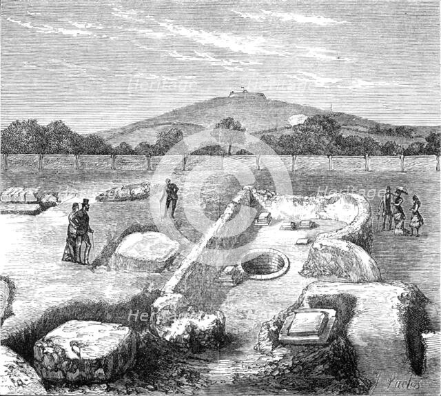 Recent excavations at the Roman Villa, Brading, Isle of Wight: The Well-House, 1881. Creator: Unknown.