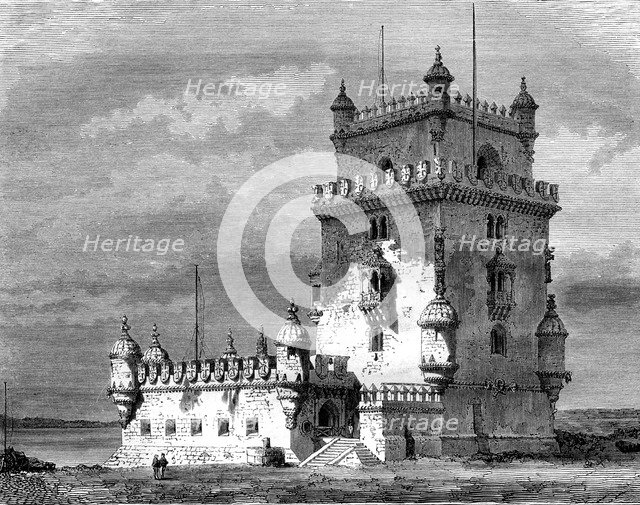 Belém Tower, Lisbon, Portugal, 19th century.Artist: Therond