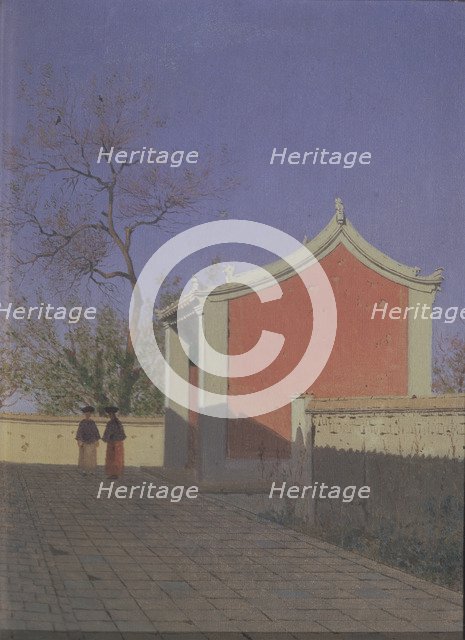 Meeting house of the Solons in Akh-Kent. Artist: Vereshchagin, Vasili Vasilyevich (1842-1904)