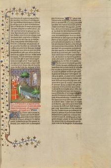 Polycrates Hanged; Des cas des nobles hommes et femmes, about 1413-1415. Creator: Boucicaut Master.