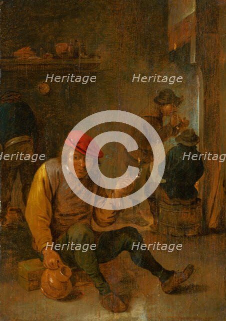 Smoking Peasants (Pipe Smokers), 1650-1700. Creator: Unknown.