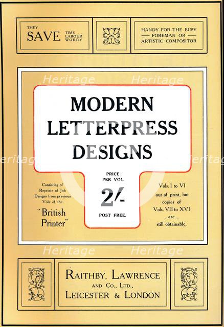 'Modern Letterpress Designs - Prize Design', 1909. Creator: Unknown.