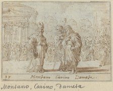 Montano, Carino and Dameta, 1640. Creator: Johann Wilhelm Baur.