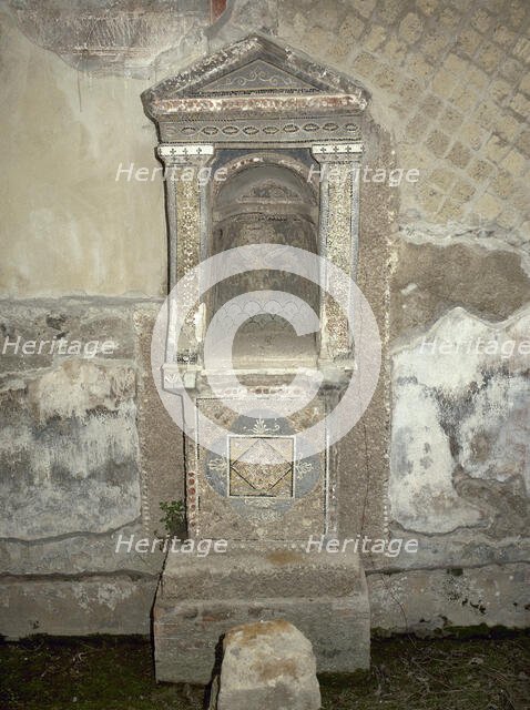 Lararium, House of the Skeleton, Herculaneum, Italy. Creator: Unknown.
