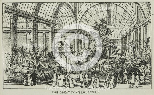 The Great Conservatory at Alexandra Palace, 19th century. Creator: Unknown.
