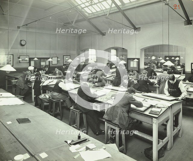Drawing class, University College, London, 1912. Artist: Unknown.