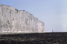 Chalk Cliffs and Lighthouse at Beachy Head, Sussex, 20th century. Artist: CM Dixon.