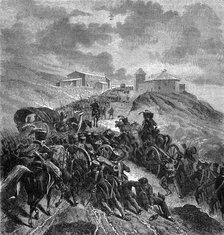 The French army crossing the Sierra Guadarrama, Spain, 22nd-24th September 1808 (1882-1884). Artist: Unknown