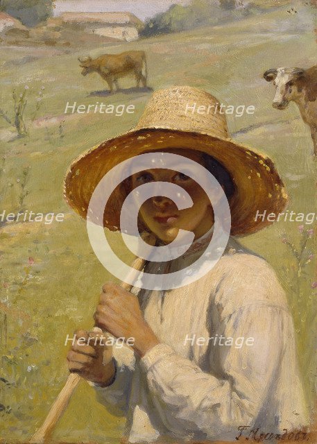 Shepherd Boy, 1909. Artist: Myasoedov, Grigori Grigoryevich (1834-1911)