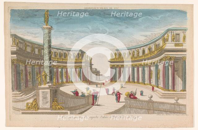 View of a Palace at Alexandria, 1762. Creator: L.Mt. Vanier.