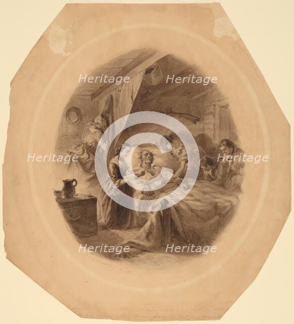 The Squatter's Death, 1859/1861. Creator: Felix Octavius Carr Darley.