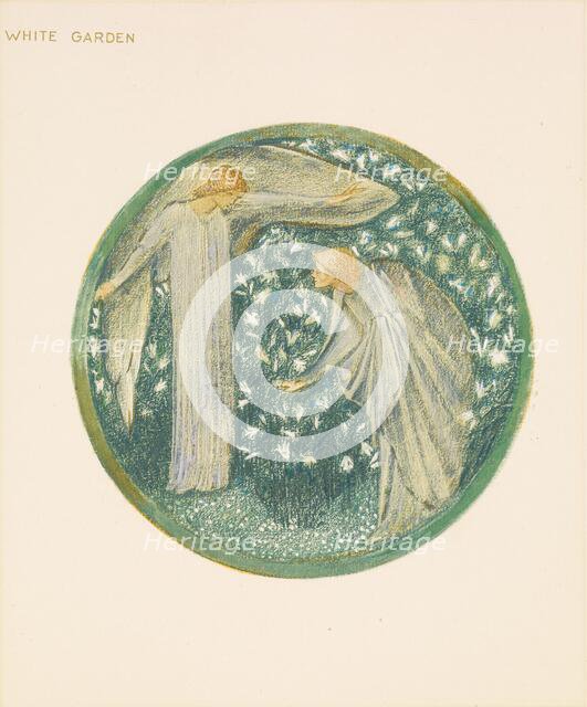 The Flower Book - White Garden, 1905. Creator: Sir Edward Coley Burne-Jones.