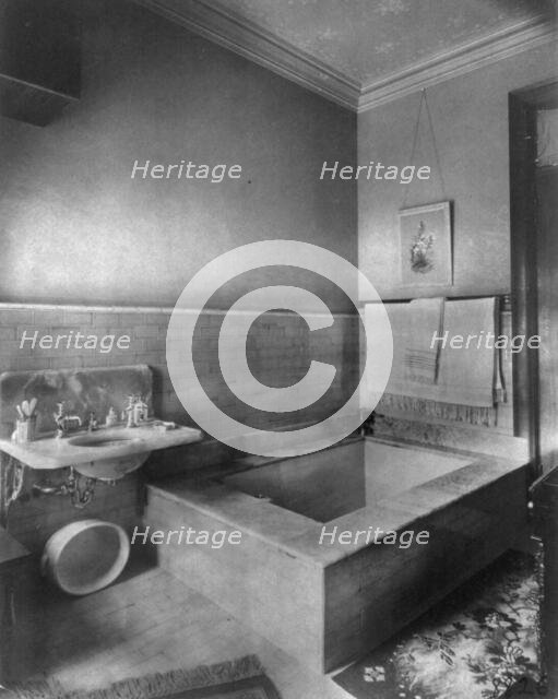 Home of Phoebe Apperson Hearst (widow of George Hearst) at 1400 New Hampshire Ave., NW..., c1900. Creator: Frances Benjamin Johnston.