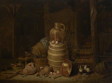 Still Life with a Barrel, c1640. Creator: Jan Spanjaert.