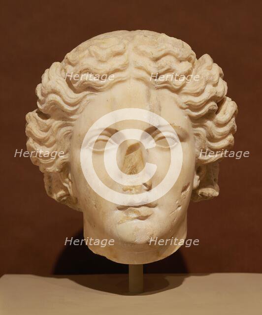 Head of Apollo (from the Lansdowne Artemis), 1st or 2nd century copy... Creator: Kephistodotos the Elder.