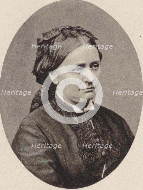 Portrait of Clara Schumann (1819-1896), 1870. Creator: Anonymous.