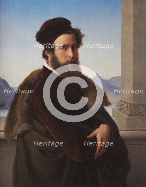 Bearded Man (Jacob Becker, called Becker von Worms), 1832. Creator: Schadow, Friedrich Wilhelm, von (1788-1862).