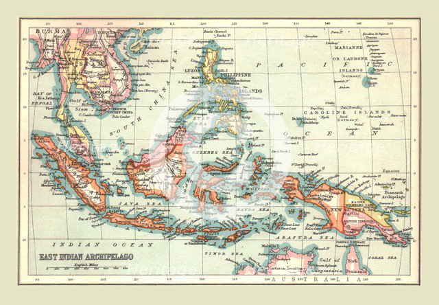 Map of the East Indian Archipelago, 1902.  Creator: Unknown.