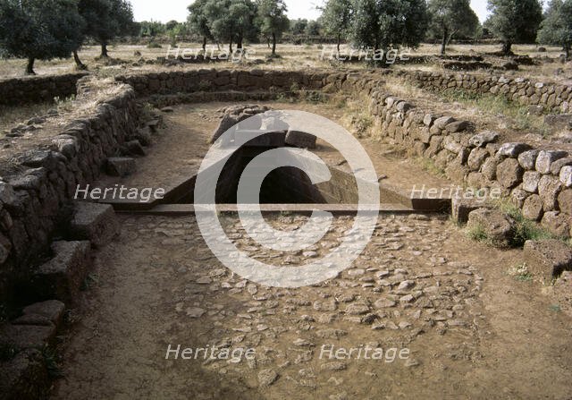 Santa Cristina sacred well in Paulilatino, Sardinia, Final Bronze Era, (2000). Creator: LTL.