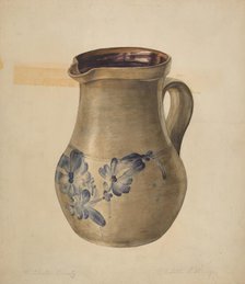 Stone Pitcher, c. 1938. Creator: Isabelle De Strange.