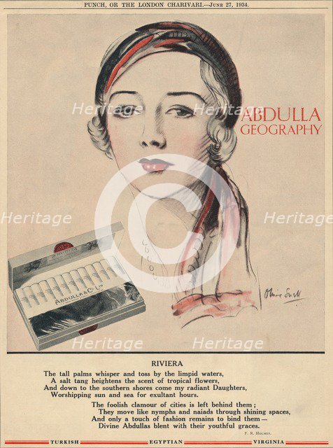 'Abdulla Geography - Riviera', 1934. Artist: Unknown.
