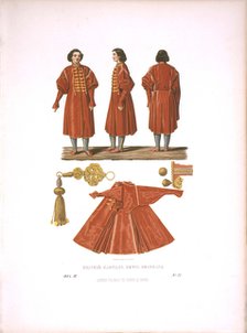 A Polish Kaftan of Peter the Great. From the Antiquities of the Russian State, before 1853. Artist: Solntsev, Fyodor Grigoryevich (1801-1892)